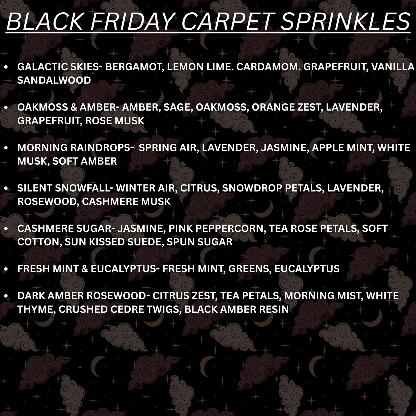 BLACK FRIDAY CARPET SPRINKLES