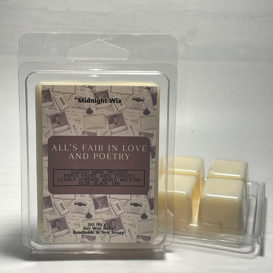 All's Fair In Love and Poetry Clamshell Melts