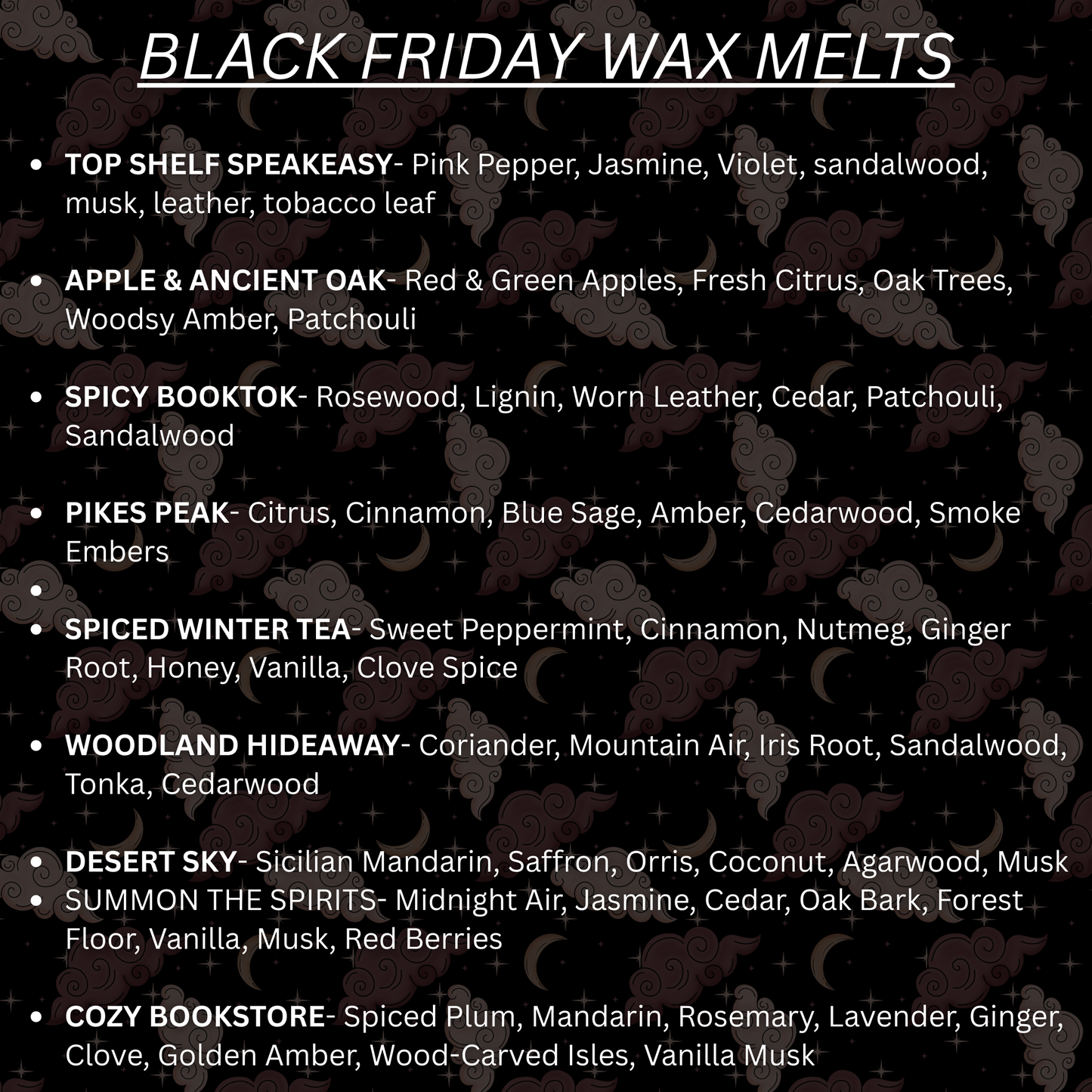 BLACK FRIDAY WAX MELTS